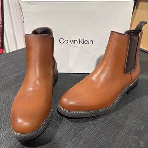 BRAND NEW Calvin Klein Men’s Fenwick Slip-On Shoes – Brown, Size 11.5